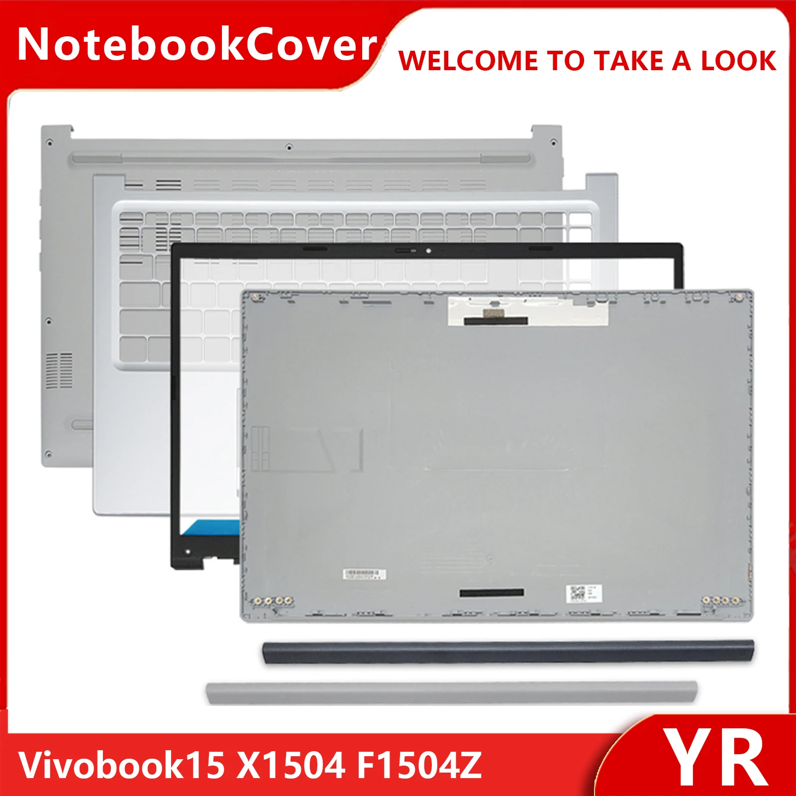 New LCD Back Cover for Vivobook 15 X1504 F1504Z X1504VZ Silver Laptop Front Frame Palm Rest Compatible with Various Models
New LCD Back Cover for Vivobook 15 X1504 F1504Z X1504VZ Silver Laptop Front Frame Palm Rest Compatible with Various Models