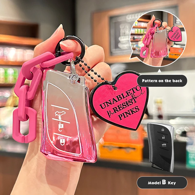 Sakura Pink Tpu 3 Button for Lexus Ux Ux200 Ux250h Es200 Es300h Smart Remote Car Key Case Cover Fob Holder Keychain Accessories
Sakura Pink Tpu 3 Button for Lexus Ux Ux200 Ux250h Es200 Es300h Smart Remote Car Key Case Cover Fob Holder Keychain Accessories