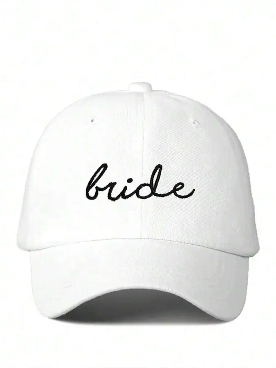 White Embroidered Bride Baseball Cap Adjustable Casual Sun Hat For Women Men
White Embroidered Bride Baseball Cap Adjustable Casual Sun Hat For Women Men