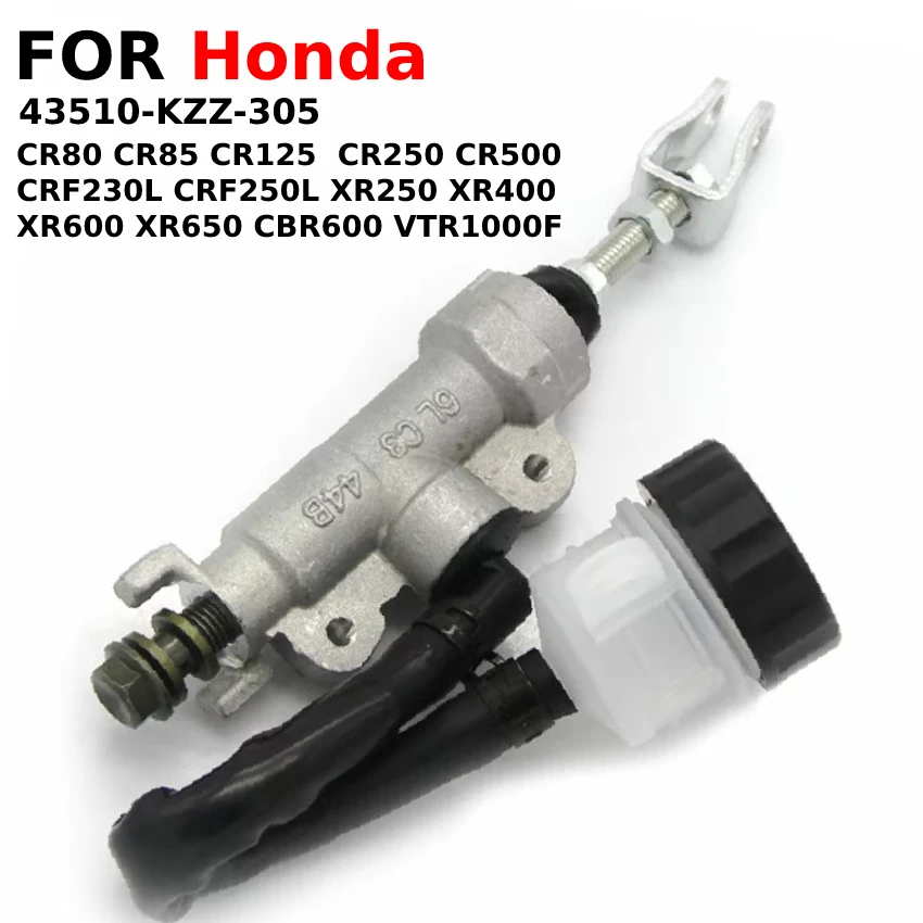 Motorcycle rear brake master cylinder For Honda VTR1000F VTR1000 SUPER HAWK CR85 CR85R CBR600 XR650 XR600 XR400 43510-KZZ-305
Motorcycle rear brake master cylinder For Honda VTR1000F VTR1000 SUPER HAWK CR85 CR85R CBR600 XR650 XR600 XR400 43510-KZZ-305