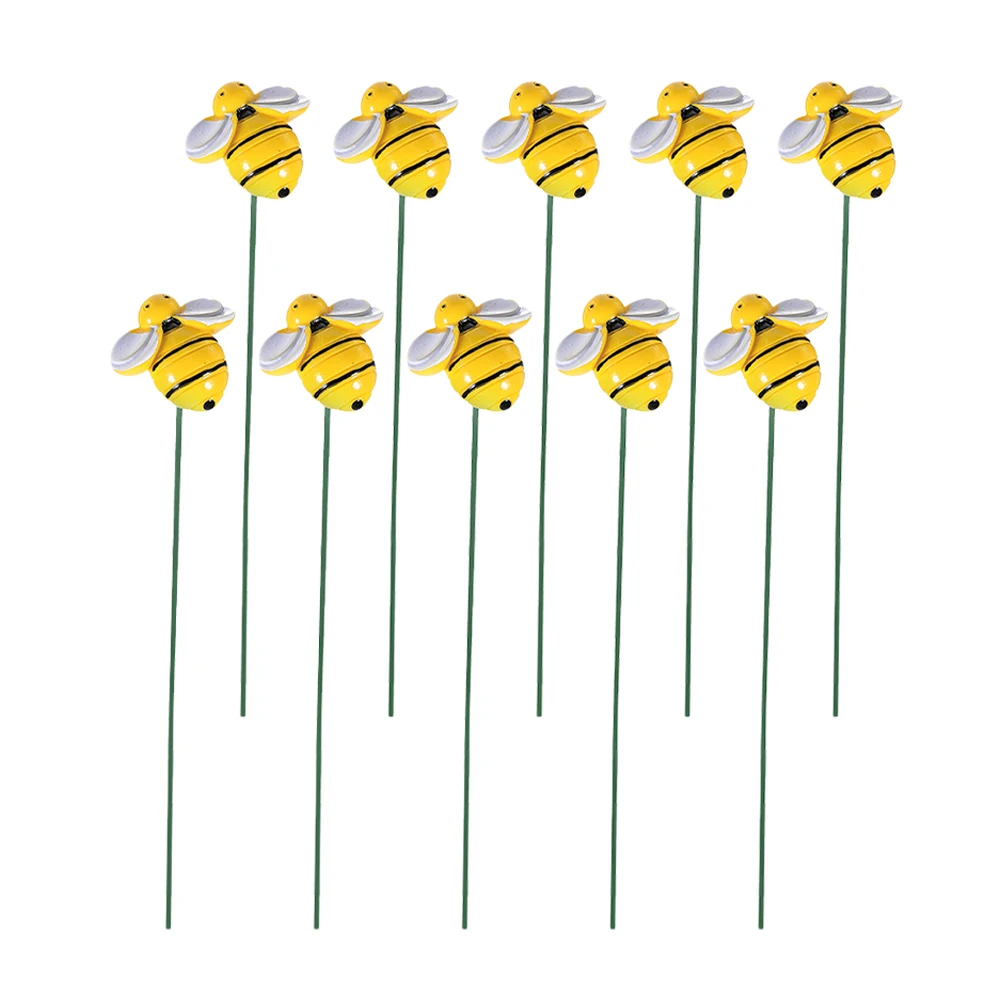 10 Pcs Wall Decoration Garden Bee Plugin Stakes with Sticks Iron Decorative Planter
10 Pcs Wall Decoration Garden Bee Plugin Stakes with Sticks Iron Decorative Planter
