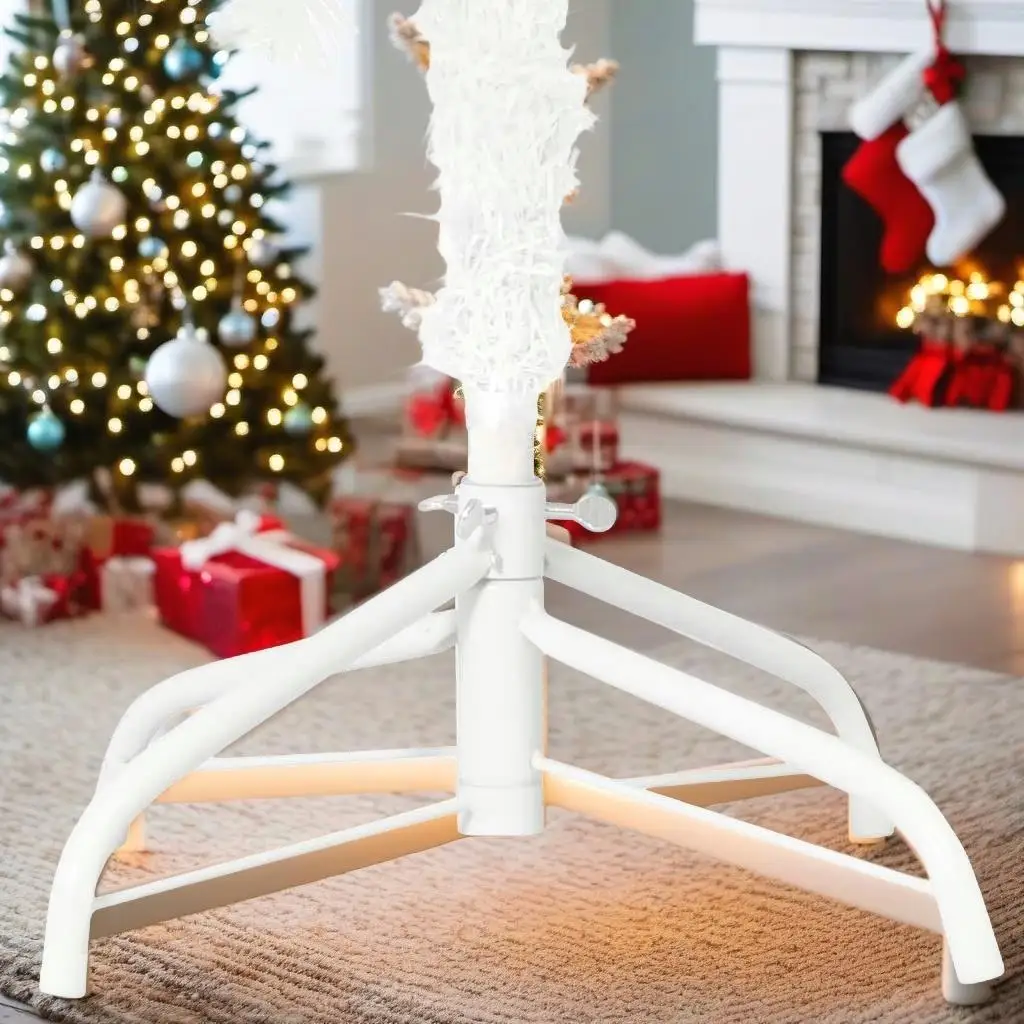 47.2 Pre-Lit White Artificial Christmas Tree with Ornaments Set - Festive Holiday Decor
47.2 Pre-Lit White Artificial Christmas Tree with Ornaments Set - Festive Holiday Decor