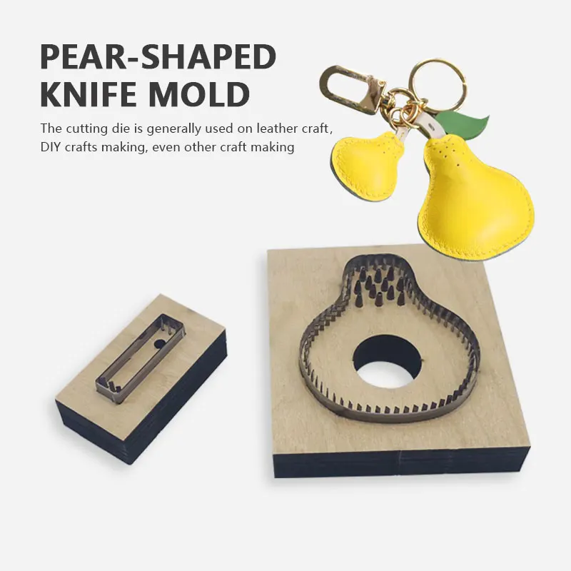 Pear Shaped Keychain Leather Cutting Die diy Tool Precision Stamping Essential for Handmade Leather Goods
Pear Shaped Keychain Leather Cutting Die diy Tool Precision Stamping Essential for Handmade Leather Goods