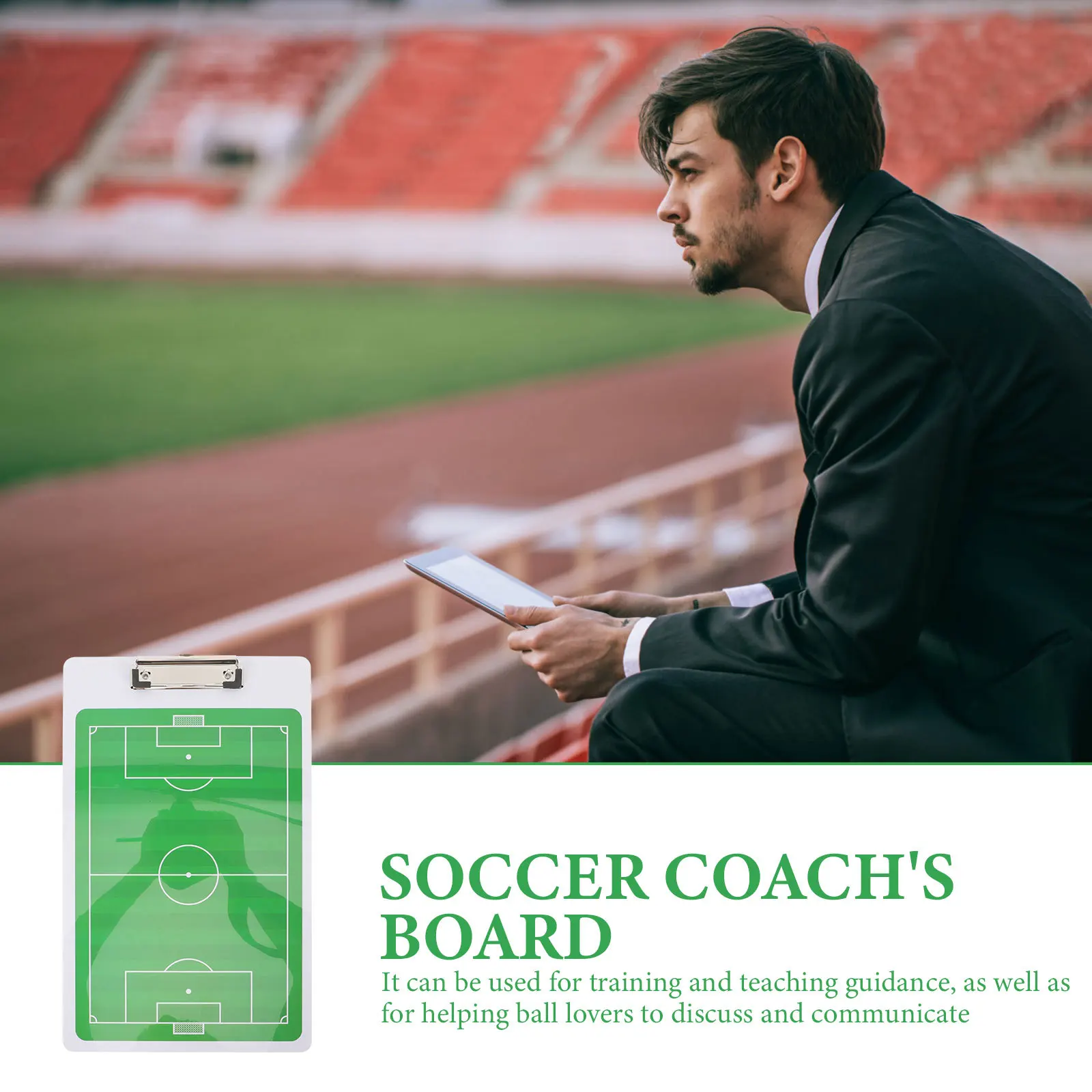 1 комплект, доска для тренировок по футболу, легкая портативная доска для письма по футболу, двусторонняя тренировочная доска для футбольного матча
1 комплект, доска для тренировок по футболу, легкая портативная доска для письма по футболу, двусторонняя тренировочная доска для футбольного матча