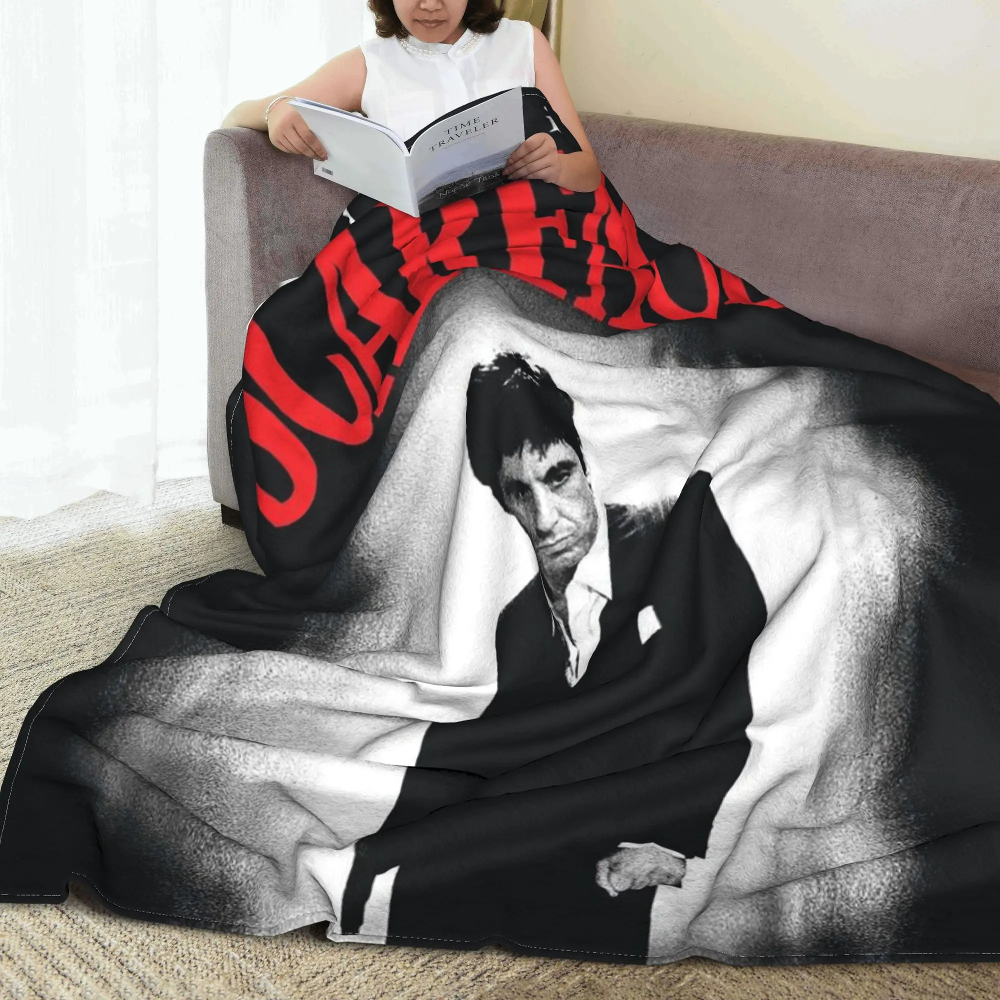 Scarface Original Movie Tony Montana Blanket Super Soft Flannel Sofa Throw Blanket for Couch Bedding Travel Throws Bedspread
Scarface Original Movie Tony Montana Blanket Super Soft Flannel Sofa Throw Blanket for Couch Bedding Travel Throws Bedspread