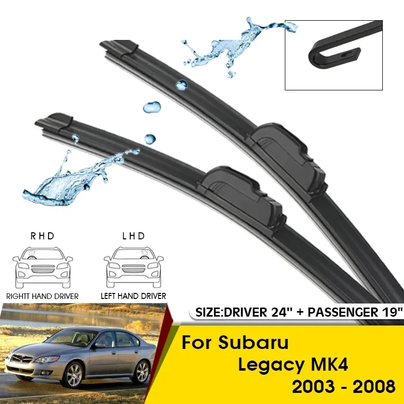 Car Wiper Blades For Subaru Legacy MK4 2003-2008 Windshield Windscreen Front Window Blades 24"+19" Car Accessories
Car Wiper Blades For Subaru Legacy MK4 2003-2008 Windshield Windscreen Front Window Blades 24"+19" Car Accessories