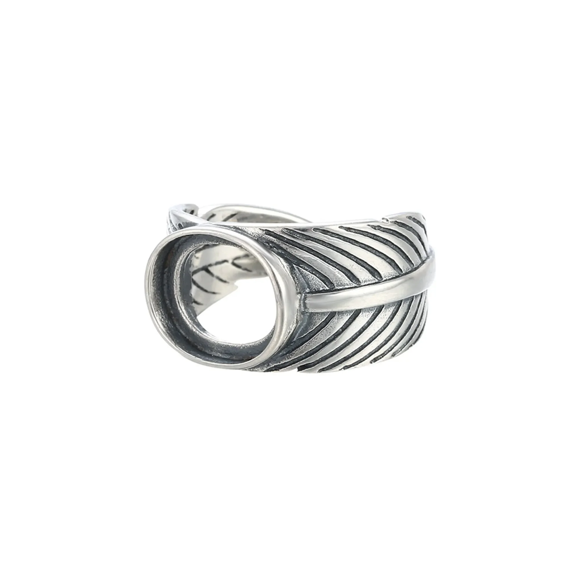 Ring Setting for 10x12mm Oval Cabochons Antique Style Feather Shape 925 Silver Adjustable Ring Base SR0340
Ring Setting for 10x12mm Oval Cabochons Antique Style Feather Shape 925 Silver Adjustable Ring Base SR0340
