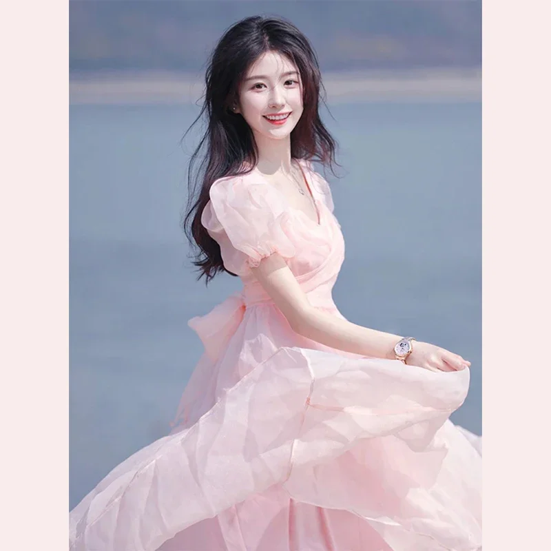 Premium Pink Dress 2026 New Female French Princess Dress Summer Dress Casual Cute Girl
Premium Pink Dress 2026 New Female French Princess Dress Summer Dress Casual Cute Girl