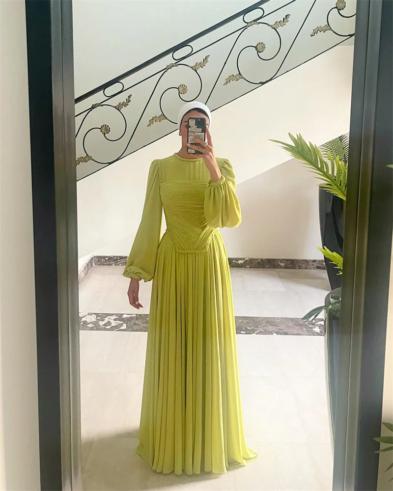 Noble Popular Yellow A-Line O Neck Prom Dress Floor Length With Long Sleeves Evening Summer Party Dress For Women2023
Noble Popular Yellow A-Line O Neck Prom Dress Floor Length With Long Sleeves Evening Summer Party Dress For Women2023