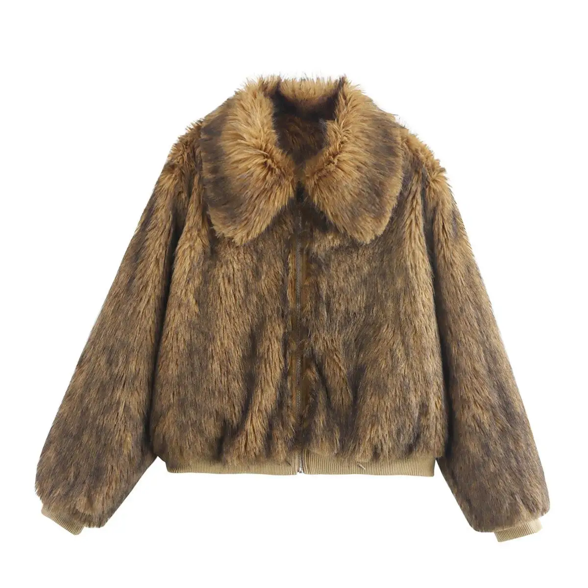 Women's Artificial Fur Jaet Outerwear Long Sve Loose Fit Collar Sle Winter Coat Faionable Mid-Year Women's Coat
Women's Artificial Fur Jaet Outerwear Long Sve Loose Fit Collar Sle Winter Coat Faionable Mid-Year Women's Coat