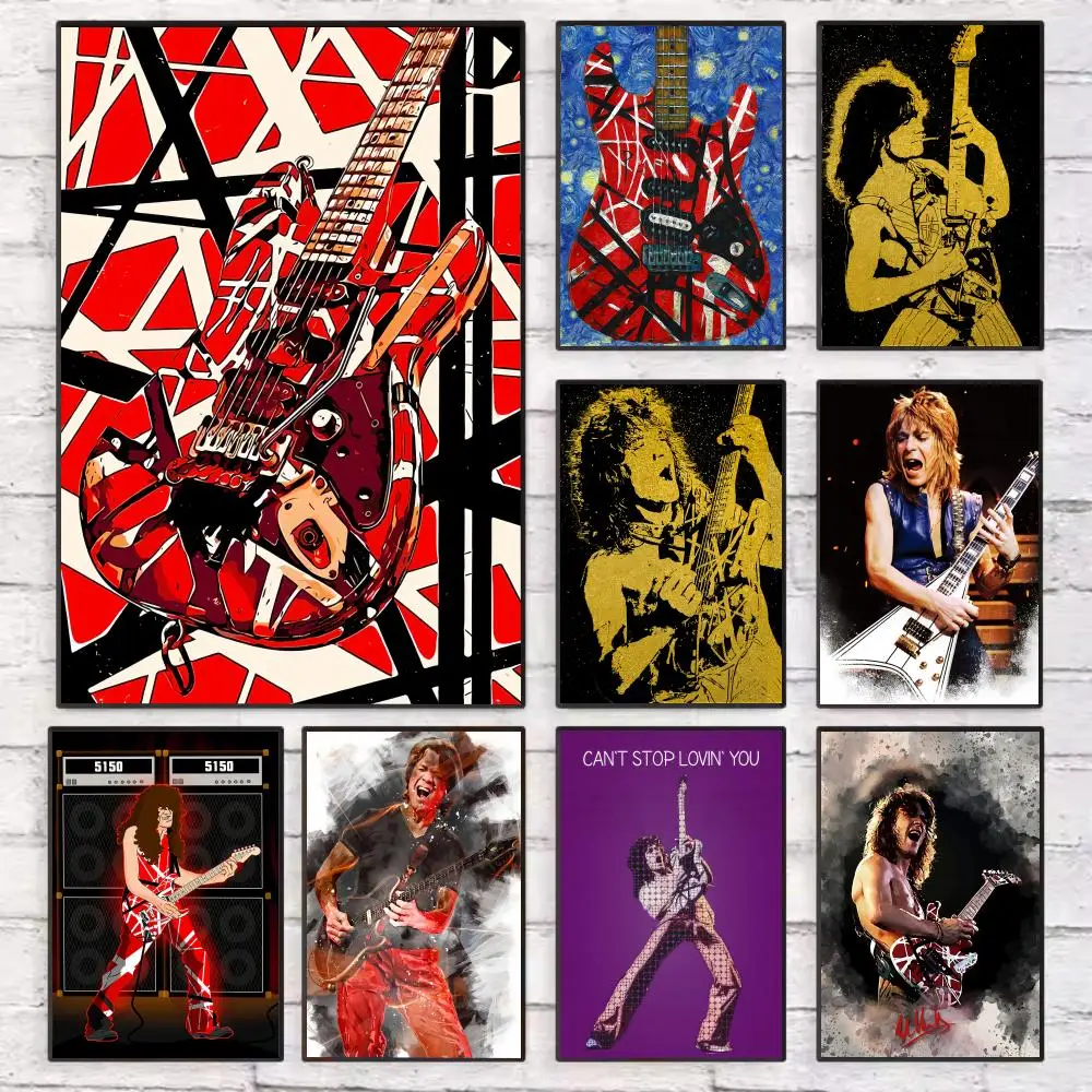 E-Eddie V-Van H-HalenES Guitar Poster Wall Art Sticky for Living Room Bedroom Office Hallway Bar Home Decor Gift Idea
E-Eddie V-Van H-HalenES Guitar Poster Wall Art Sticky for Living Room Bedroom Office Hallway Bar Home Decor Gift Idea