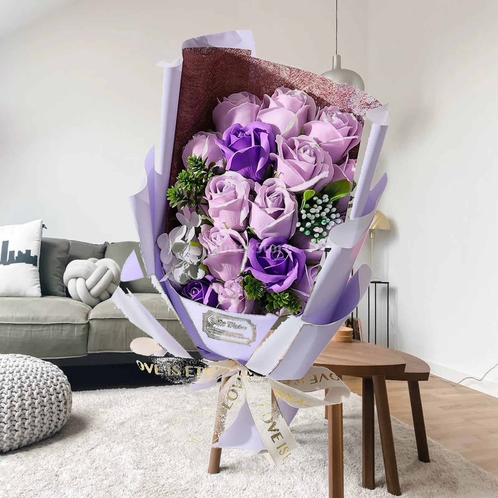 Artificial Rose Bouquet Soap Flower Petals Celebration Office Preserved Floral Bouquet for Anniversary Birthday Thanksgiving
Artificial Rose Bouquet Soap Flower Petals Celebration Office Preserved Floral Bouquet for Anniversary Birthday Thanksgiving