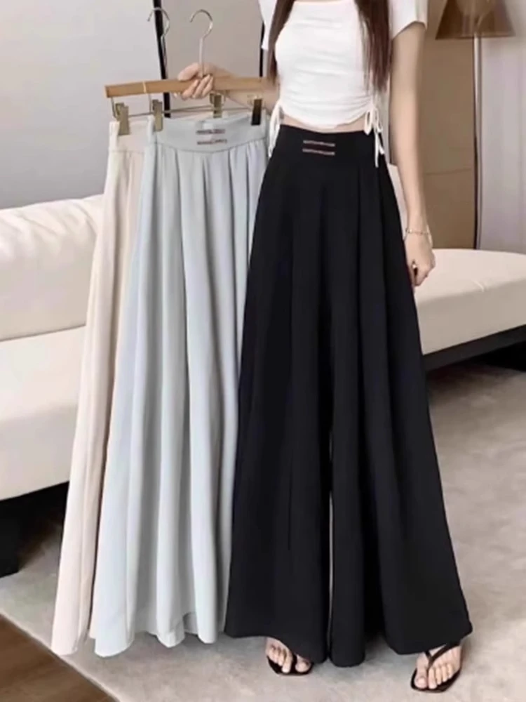 New Chinese Style High Waist Wide Leg Pants Skirt Women's Spring Summer 2026 plus Size Gauzy Pleated Sembach Big Skirt Pants
New Chinese Style High Waist Wide Leg Pants Skirt Women's Spring Summer 2026 plus Size Gauzy Pleated Sembach Big Skirt Pants