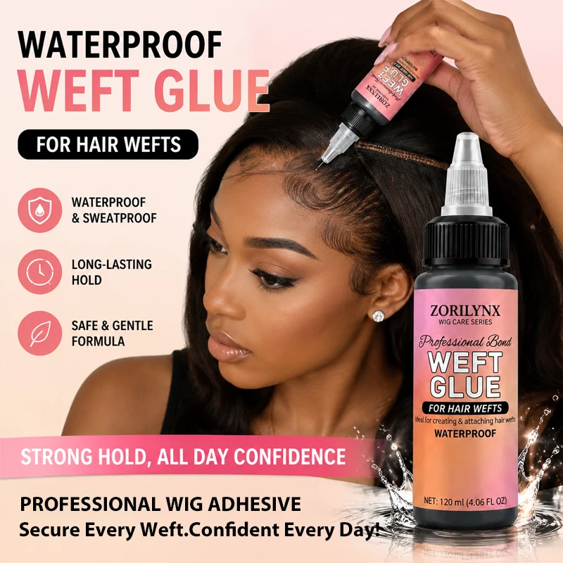Advanced Wig Weft Adhesive Strong Hold Waterproof Hair Extension Glue for Professional Weft Application and Care - ZORILYNX
Advanced Wig Weft Adhesive Strong Hold Waterproof Hair Extension Glue for Professional Weft Application and Care - ZORILYNX