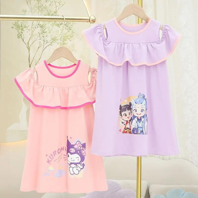 2025 Kuromi Anime Kawaii Sanrio Ins Fashion Baby Short Sleeve Dress Cute Cartoon All Match Foreign Baby Clothes Gifts for Kids
2025 Kuromi Anime Kawaii Sanrio Ins Fashion Baby Short Sleeve Dress Cute Cartoon All Match Foreign Baby Clothes Gifts for Kids