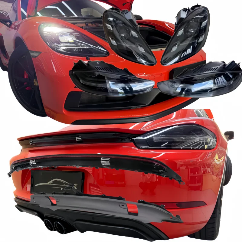 Suitable for Porsche 718 Cayman blackened tail light Boxster 982 LED headlight upgrade through tail light plug and play
Suitable for Porsche 718 Cayman blackened tail light Boxster 982 LED headlight upgrade through tail light plug and play