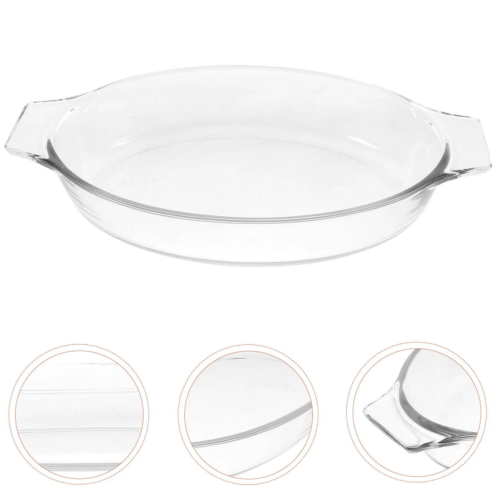 Clear Glass Baking Tray Double Handle Pie Pan Roasting Cheese Baking Dish Oven Microwave Freezer Safe Pie Plates
Clear Glass Baking Tray Double Handle Pie Pan Roasting Cheese Baking Dish Oven Microwave Freezer Safe Pie Plates