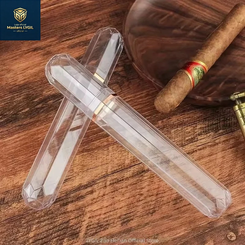 2026 New Acrylic Transparent Personalized Cigar Tube Portable Cigar Protection Case Moisture-Proof Box Cigar Accessory
2026 New Acrylic Transparent Personalized Cigar Tube Portable Cigar Protection Case Moisture-Proof Box Cigar Accessory