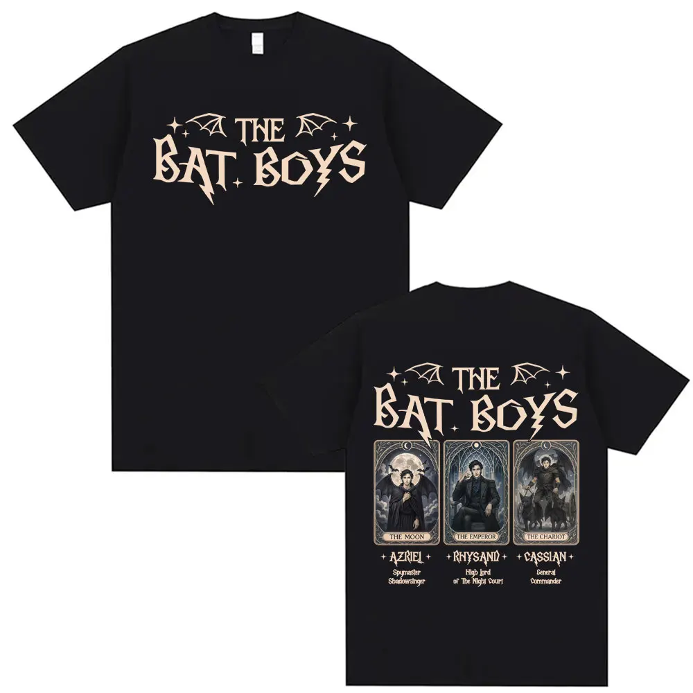 The Bat Boys Tarot Card T Shirt Tops Rhysand Cassian Azriel ACOTAR Aesthetic Tee Shirt Men Women High Quality T-shirt Streetwear
The Bat Boys Tarot Card T Shirt Tops Rhysand Cassian Azriel ACOTAR Aesthetic Tee Shirt Men Women High Quality T-shirt Streetwear