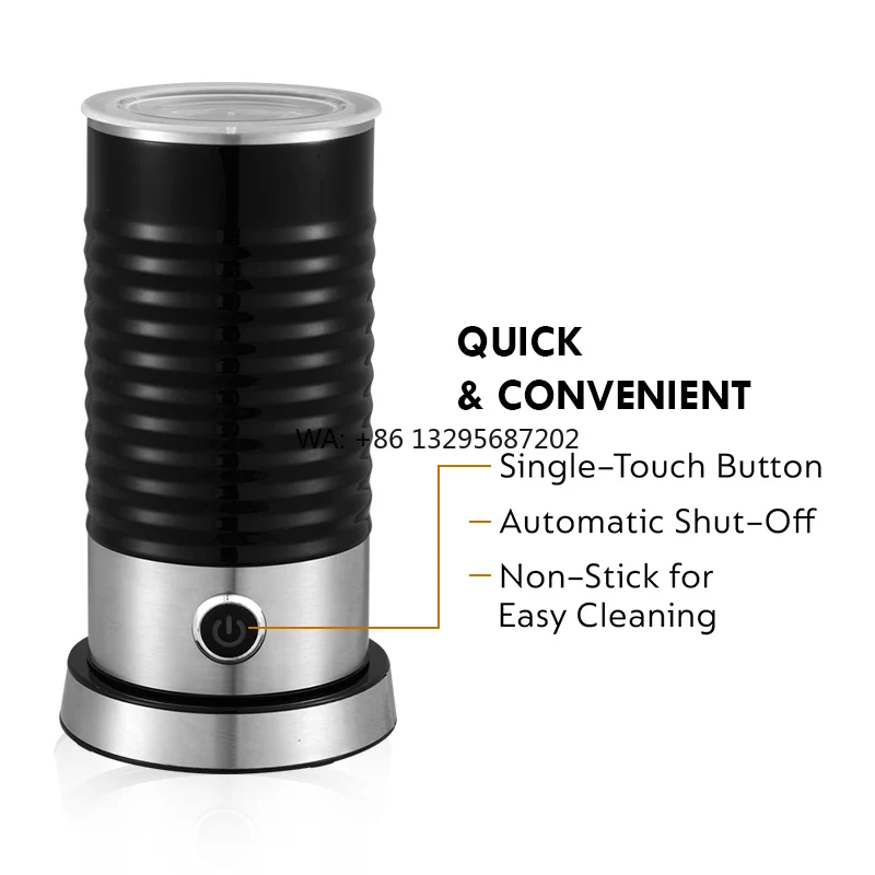 High Speed Portable Mini 4 in 1 Milk Steamer Automatic Instant Coffee Stainless Steel Milk Frother
High Speed Portable Mini 4 in 1 Milk Steamer Automatic Instant Coffee Stainless Steel Milk Frother