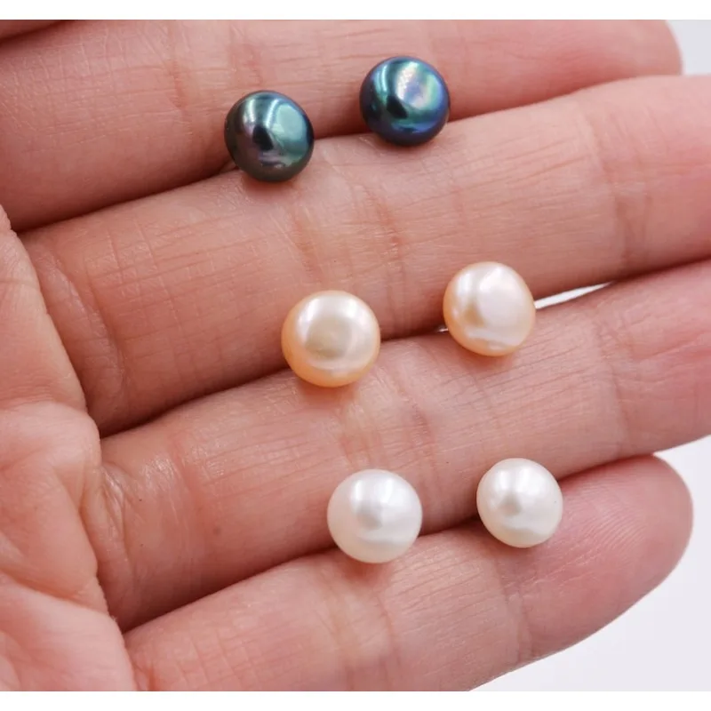 White Pink Black Color Freshwater Pearl Stud Earrings for Women 3 Pair of 925 Sterling silver Pearl Earrings Jewelry Gift
White Pink Black Color Freshwater Pearl Stud Earrings for Women 3 Pair of 925 Sterling silver Pearl Earrings Jewelry Gift