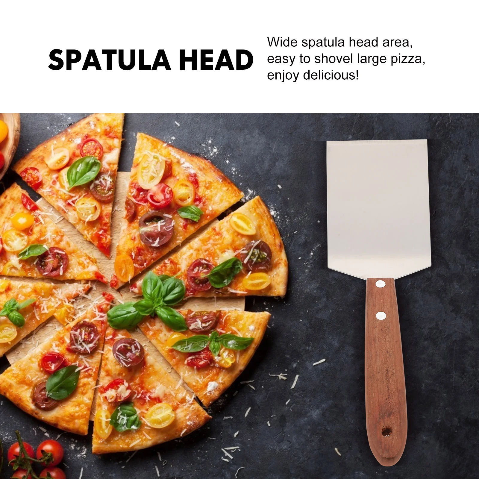 Stainless Steel Flat Spatula Ergonomic Handle Non Pancake Kitchen Supply Frying Grill Wood Griddle Scraper Beef Steak Gift
Stainless Steel Flat Spatula Ergonomic Handle Non Pancake Kitchen Supply Frying Grill Wood Griddle Scraper Beef Steak Gift
