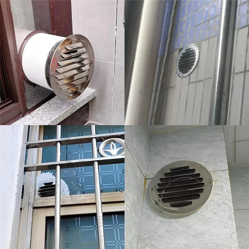 ABMS-Exhaust Hood 80Mm Stainless Steel Air Vent Grille Insect Protection Screen Home Exterior Wall Duct Ventilation Tool
ABMS-Exhaust Hood 80Mm Stainless Steel Air Vent Grille Insect Protection Screen Home Exterior Wall Duct Ventilation Tool