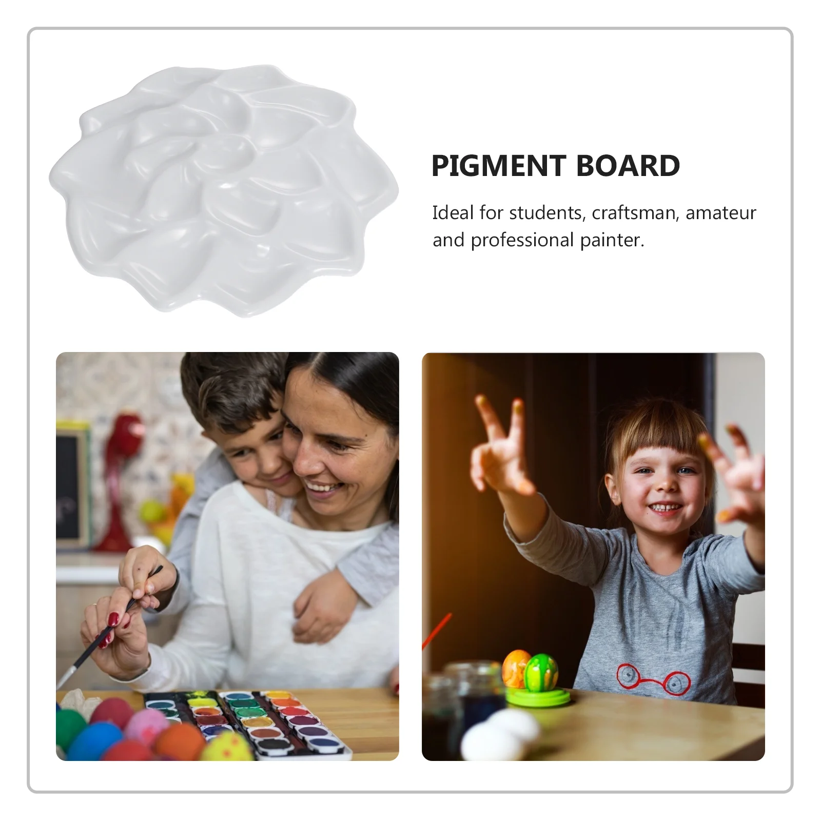 Lotus-shaped Color Palette Extra Small Watercolor Mixing Paint Tray Gouache Imitation Ceramic Pallet Pigment Plate Porous
Lotus-shaped Color Palette Extra Small Watercolor Mixing Paint Tray Gouache Imitation Ceramic Pallet Pigment Plate Porous