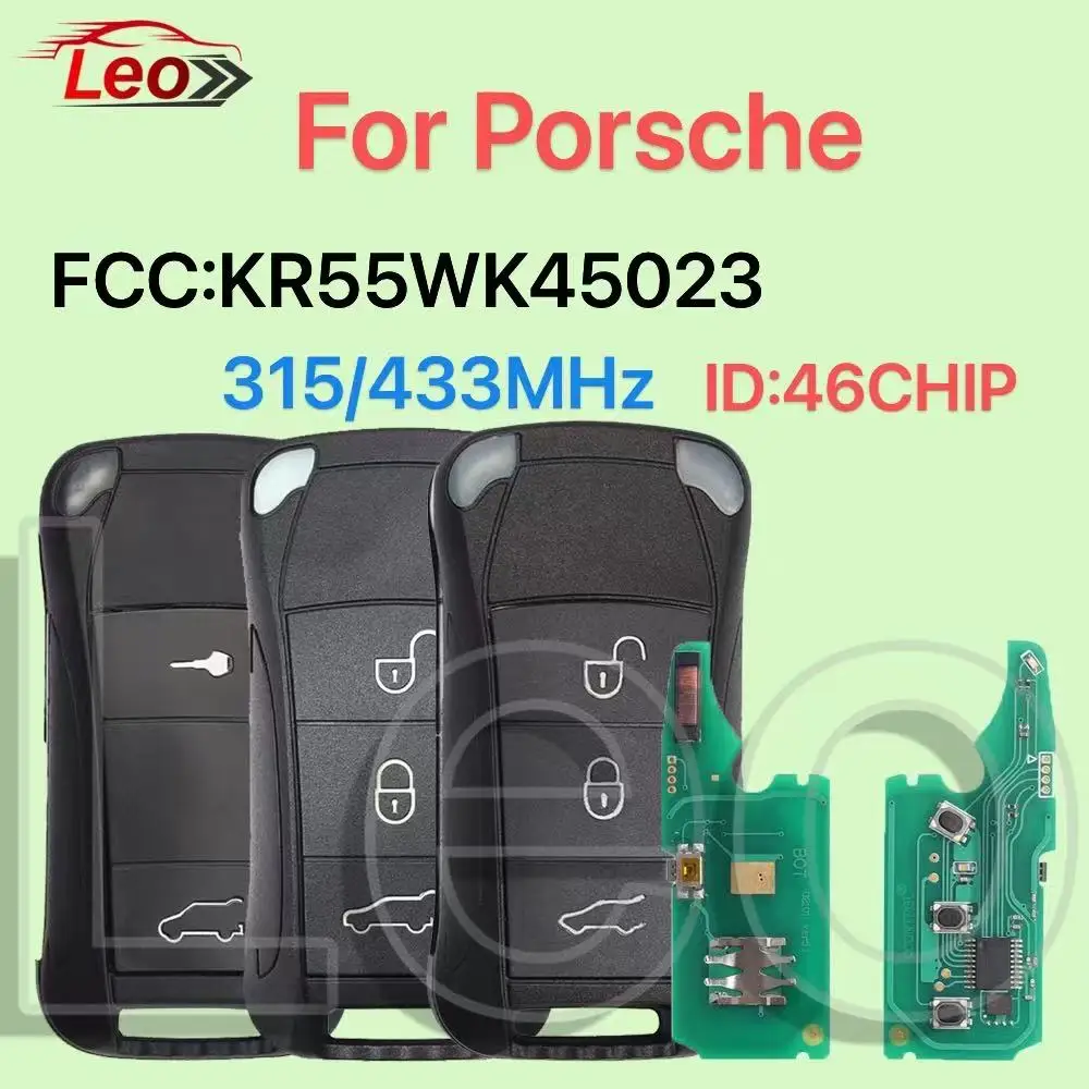 Leo Car Smart Flip Control Remote Key For Porsche Cayenne GTS 2004-2011 315/433MHz ID:46CHIP PCF7946 Uncut HU66 Blade
Leo Car Smart Flip Control Remote Key For Porsche Cayenne GTS 2004-2011 315/433MHz ID:46CHIP PCF7946 Uncut HU66 Blade