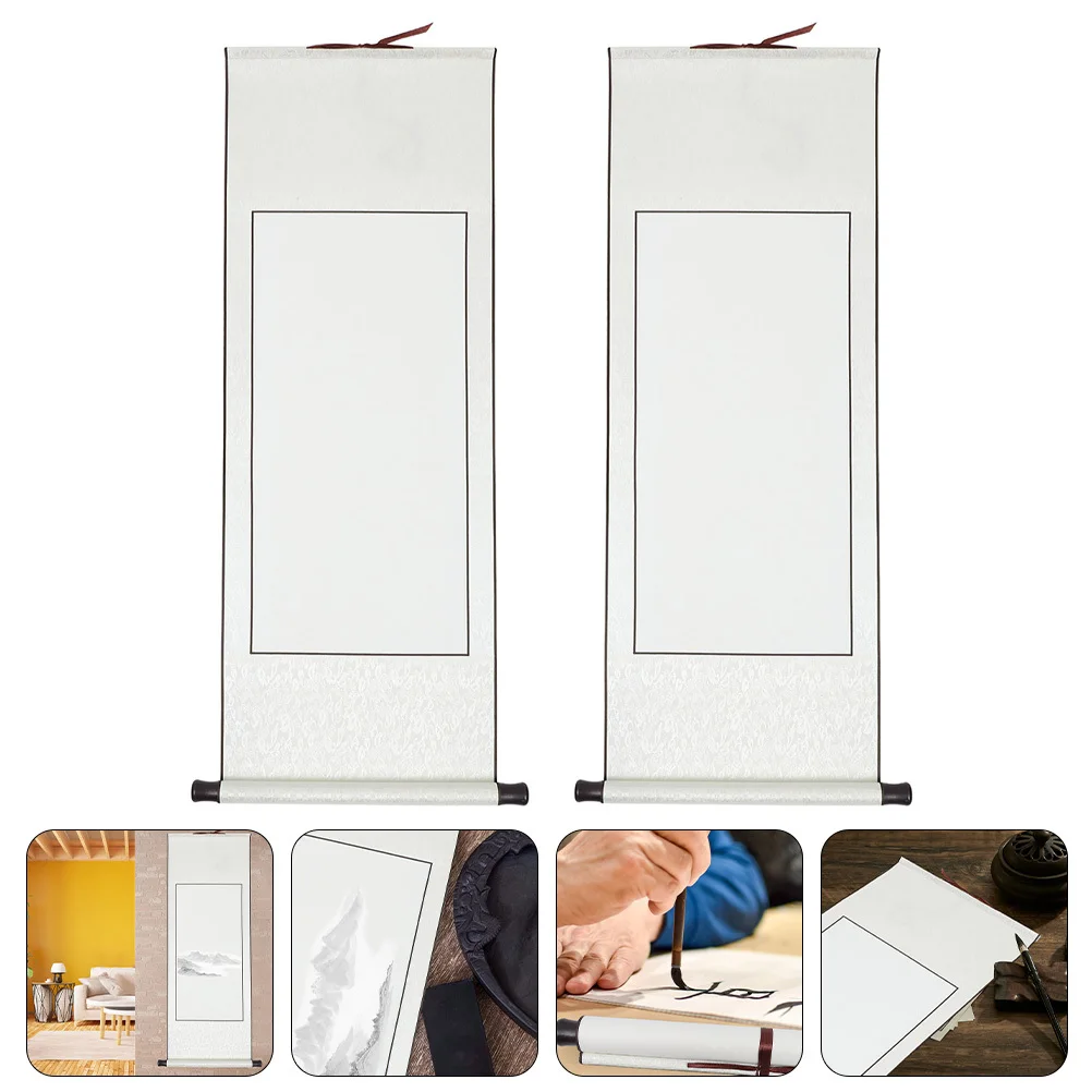 2Pcs Chinese Xuan Paper Blank Scrolls for Calligraphy Artwork Hanging Home Supplies Scroll Blank Scroll Scrolls
2Pcs Chinese Xuan Paper Blank Scrolls for Calligraphy Artwork Hanging Home Supplies Scroll Blank Scroll Scrolls