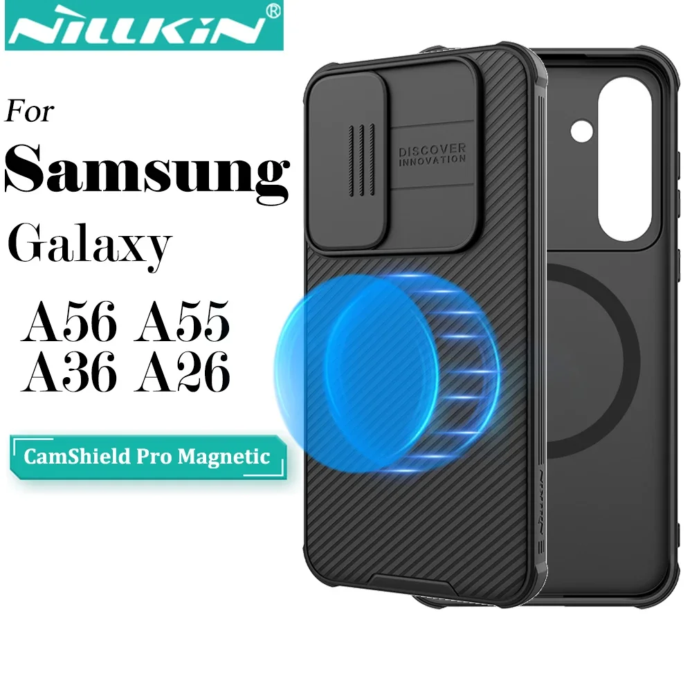Nillkin For Samsung Galaxy A56 A55 A36 A26 5G MagSafe Case CamShield Pro with Slide Camera Cover Protector Hard PC+TPU Cover
Nillkin For Samsung Galaxy A56 A55 A36 A26 5G MagSafe Case CamShield Pro with Slide Camera Cover Protector Hard PC+TPU Cover