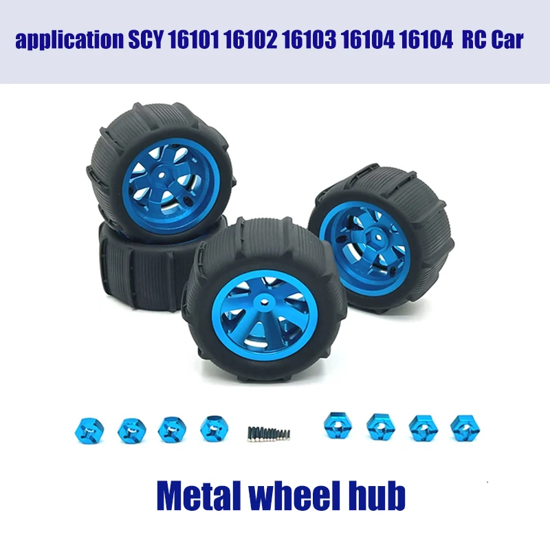 4Pcs 86mm Metal Wheel Rim Tire Tyre for Wltoys 144001 124019 A959 SCY 16101 MJX 14209 16207 JJRC Q130A RC Car Upgrade Parts
4Pcs 86mm Metal Wheel Rim Tire Tyre for Wltoys 144001 124019 A959 SCY 16101 MJX 14209 16207 JJRC Q130A RC Car Upgrade Parts