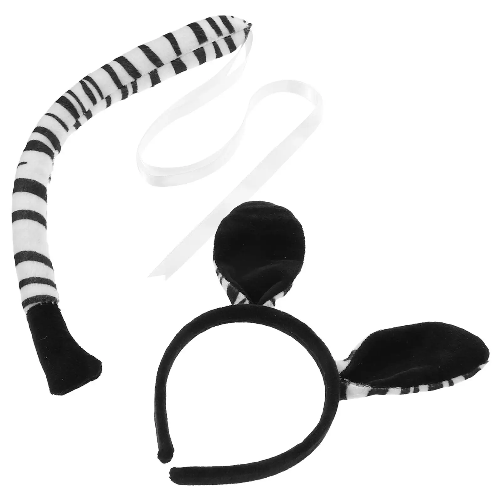 Animal Ear Headband Zebra Ears Tail Set Kids Adults Cartoon Hairband Performance Costume Prop Solid Cloth Comfortable
Animal Ear Headband Zebra Ears Tail Set Kids Adults Cartoon Hairband Performance Costume Prop Solid Cloth Comfortable