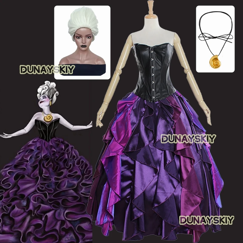 Mermaid Ursula Cosplay Costume Gothic Ball Gown Anime Role-playing Dresses Uniform lace-up Corset Dress Halloween Bridal Gowns
Mermaid Ursula Cosplay Costume Gothic Ball Gown Anime Role-playing Dresses Uniform lace-up Corset Dress Halloween Bridal Gowns