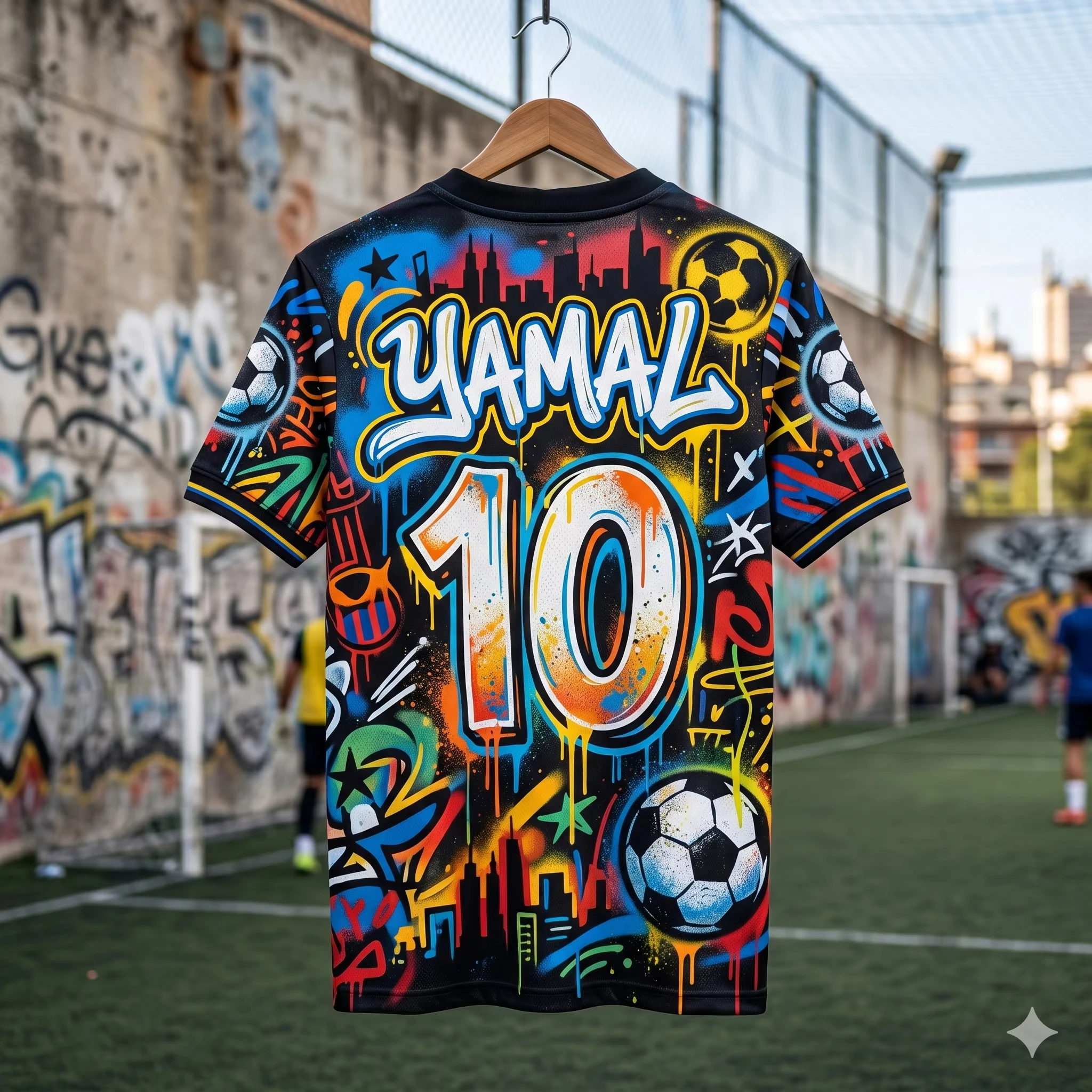 2026 Yamal #10 Fan Graffiti Street Art Football Soccer T Shirt Breathable Quick Dry Adults & Kids Sportswear Training Fan Tee
2026 Yamal #10 Fan Graffiti Street Art Football Soccer T Shirt Breathable Quick Dry Adults & Kids Sportswear Training Fan Tee