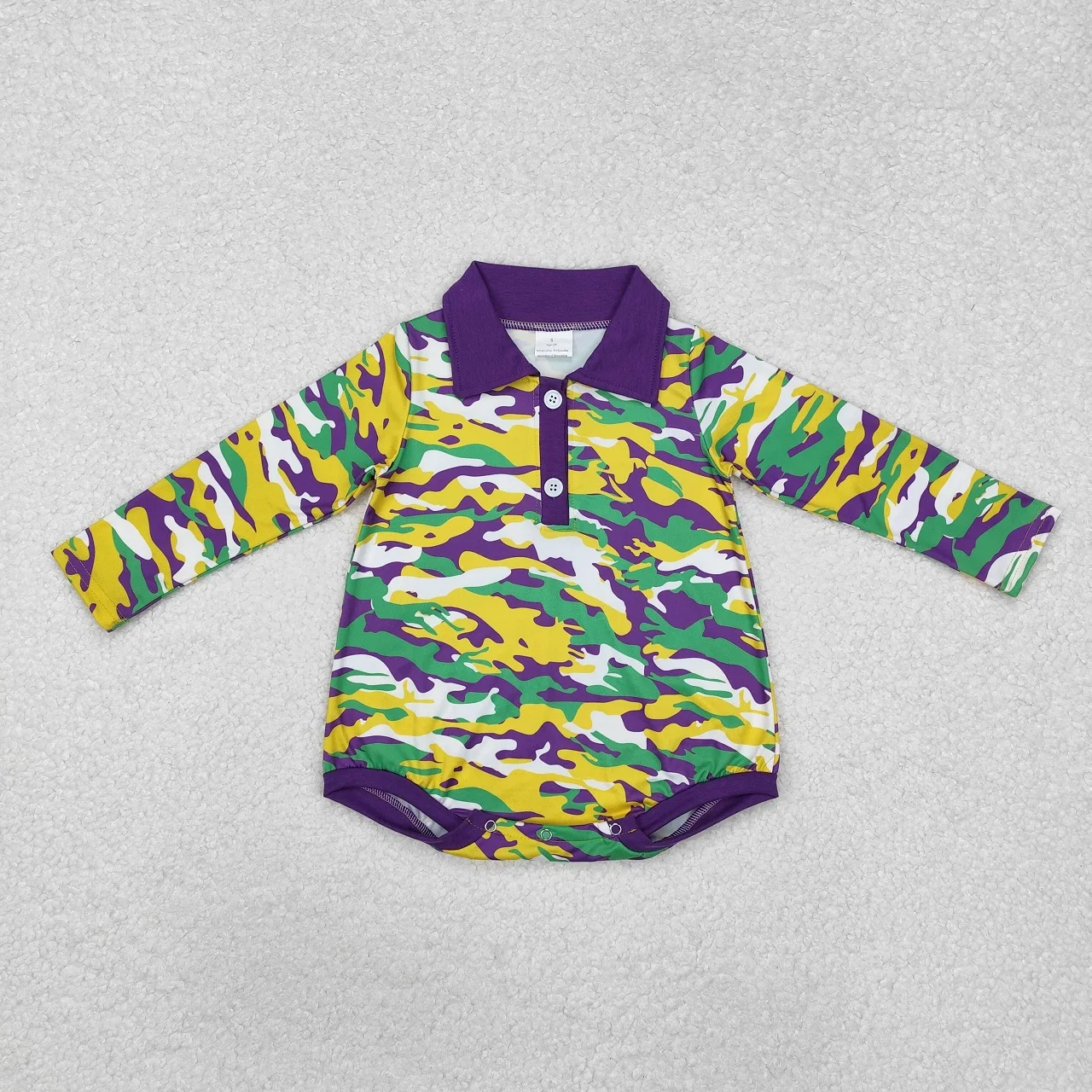 Wholesale Baby Boy Children Long Sleeves Buttons Romper Infant Kids Mardi Gras Camo Clothes Toddler Newborn Coverall Bodysuit
Wholesale Baby Boy Children Long Sleeves Buttons Romper Infant Kids Mardi Gras Camo Clothes Toddler Newborn Coverall Bodysuit