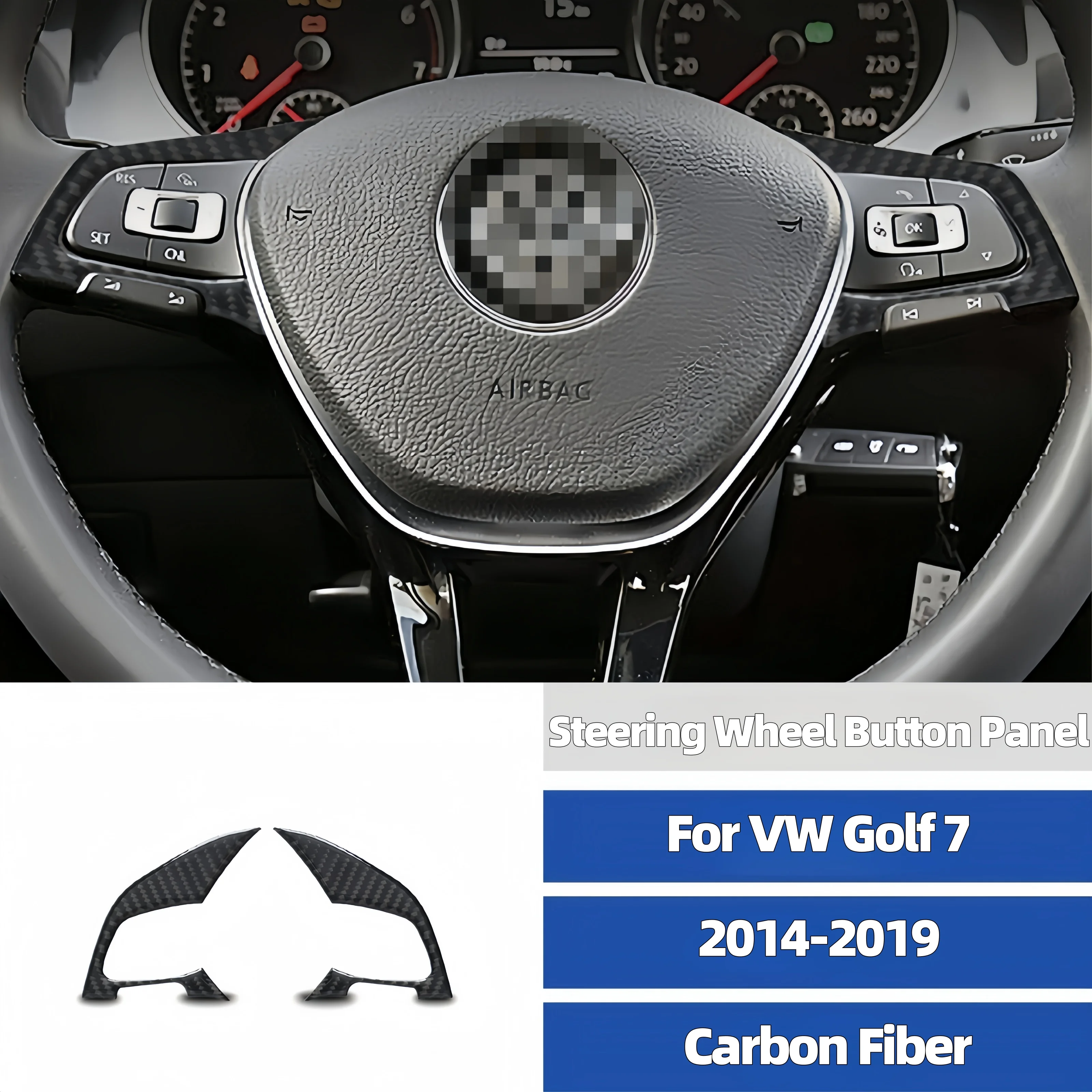 For VW Golf 7 GTI Mk7 2014-2019 Carbon Fiber Car Interior Steering Wheel Button Frame Trim Cover Decorative Sticker Auto Zubehör
For VW Golf 7 GTI Mk7 2014-2019 Carbon Fiber Car Interior Steering Wheel Button Frame Trim Cover Decorative Sticker Auto Zubehör