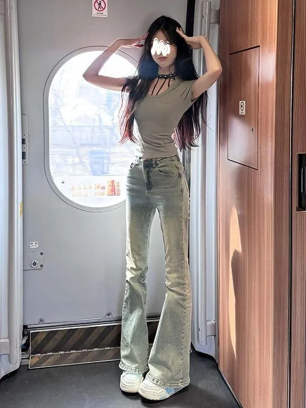 Джинсы для женщин Palazzo Широкие драпированные струящиеся женские джинсовые модные элегантные шикарные модные современные уличные серии Vibe
Джинсы для женщин Palazzo Широкие драпированные струящиеся женские джинсовые модные элегантные шикарные модные современные уличные серии Vibe