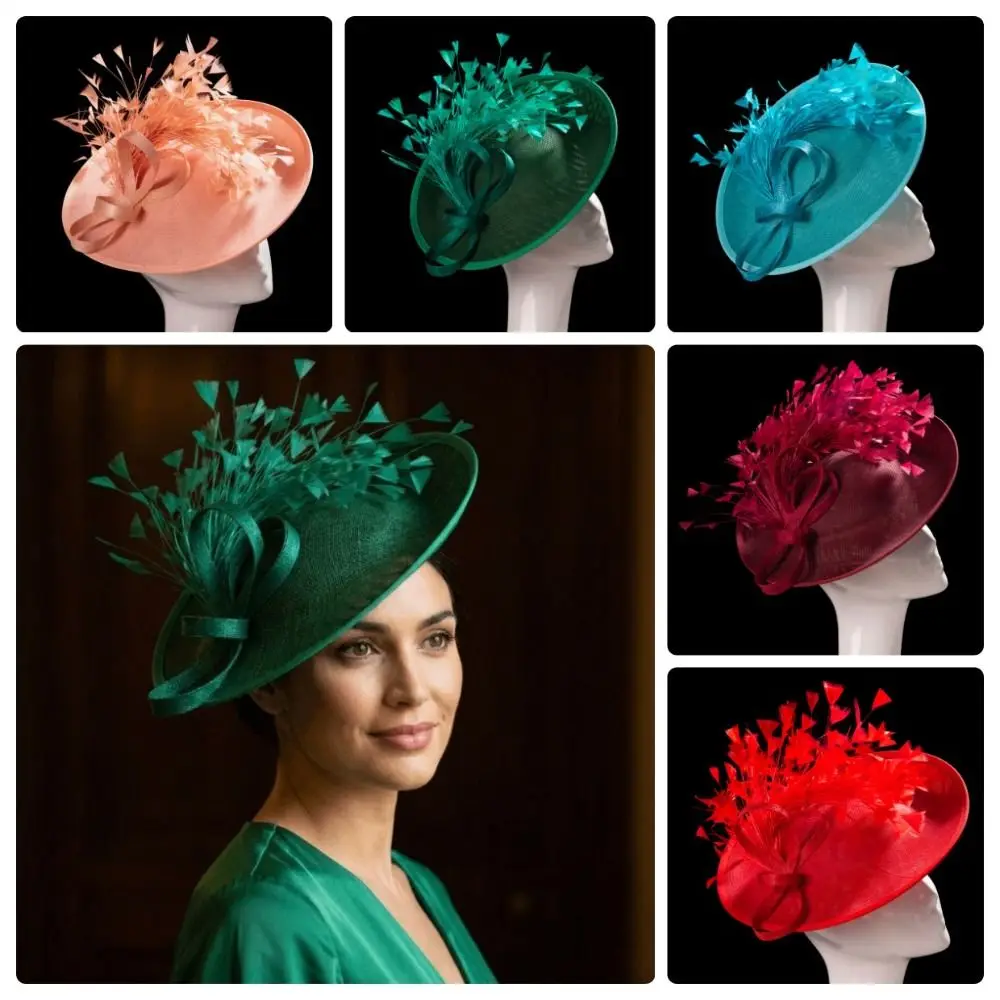 Elegant Headwear Feather Fascinator Hat Solid Color with Feather Bridal Hats Party Hats Banquet
Elegant Headwear Feather Fascinator Hat Solid Color with Feather Bridal Hats Party Hats Banquet