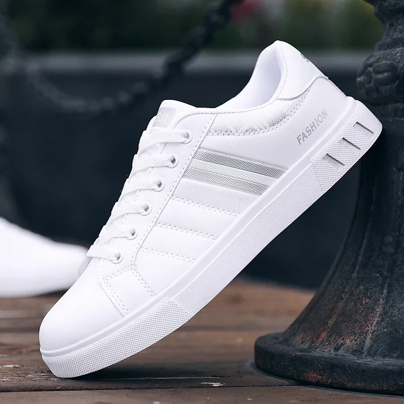 PU Leather Sneakers Breathable Mens Flat WhiteTennis Men's Casual Sports Shoes for Men Lightweight
PU Leather Sneakers Breathable Mens Flat WhiteTennis Men's Casual Sports Shoes for Men Lightweight
