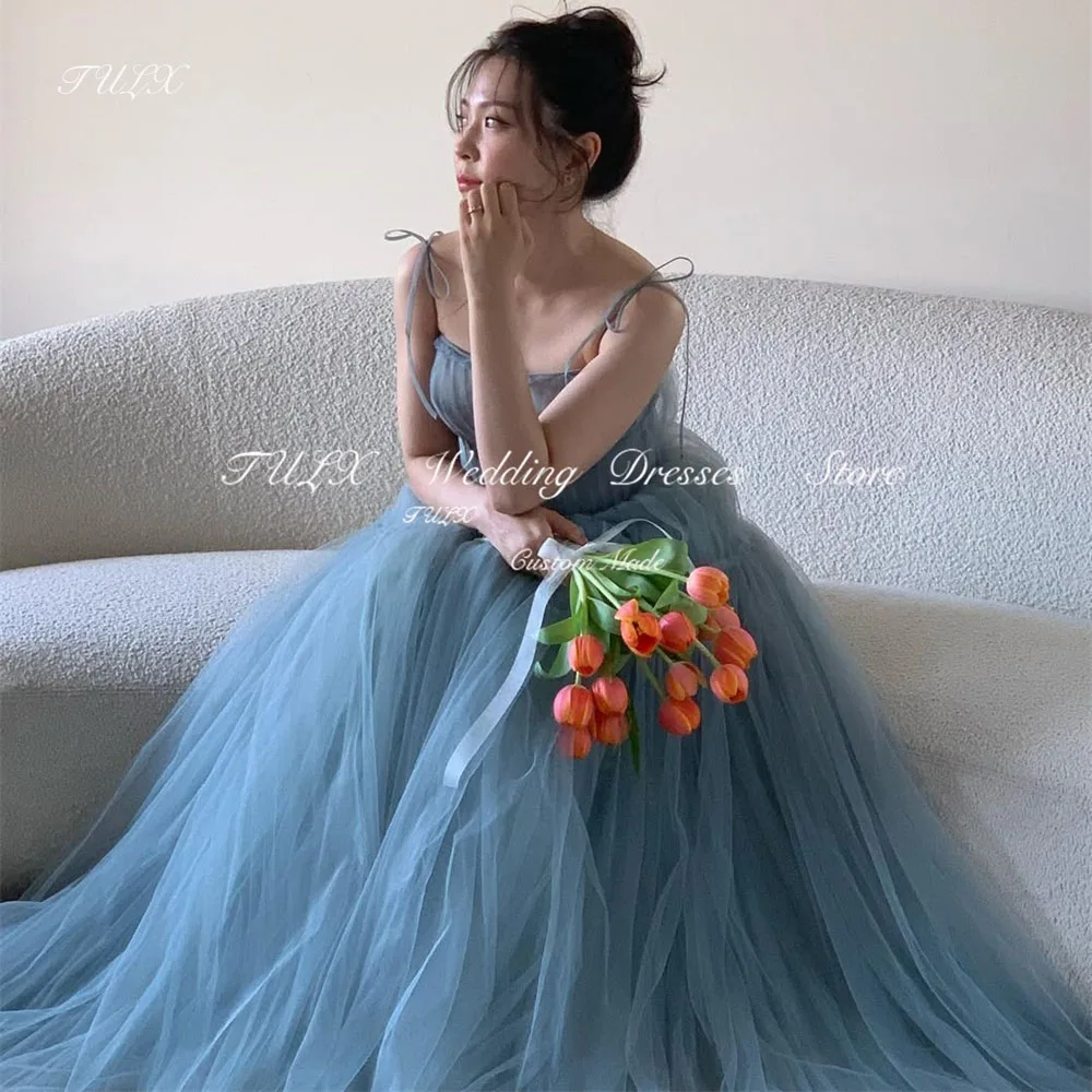 TULX Princess Blue Tulle Evening Dress A line Strap Korea Garden Wedding Photo Shoot Dress Floor Length Corset Customized 2025
TULX Princess Blue Tulle Evening Dress A line Strap Korea Garden Wedding Photo Shoot Dress Floor Length Corset Customized 2025