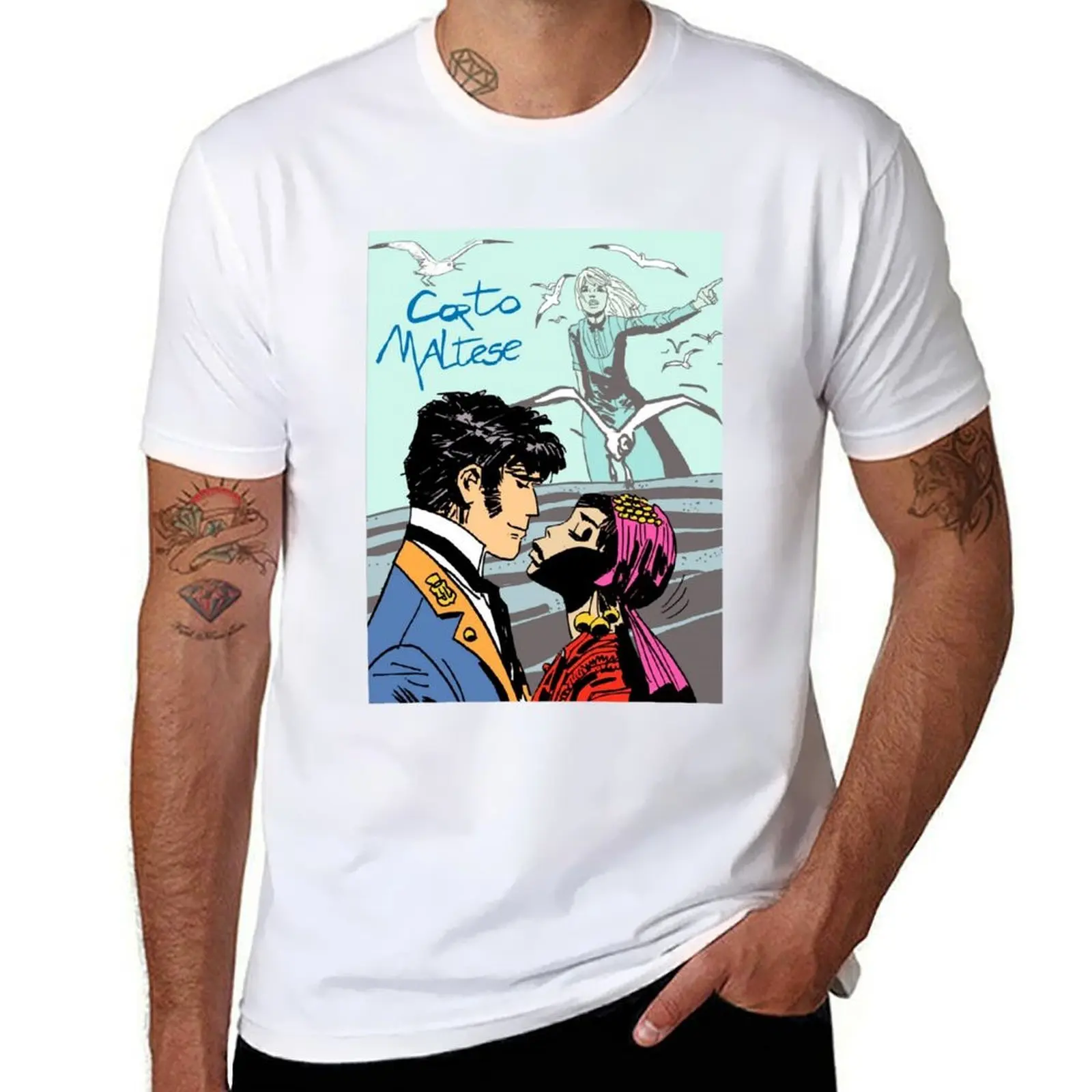 Corto Maltese - Kissing Girl T-Shirt t shirts for man pack white t shirt man luxury T-Shirt 
Corto Maltese - Kissing Girl T-Shirt t shirts for man pack white t shirt man luxury T-Shirt