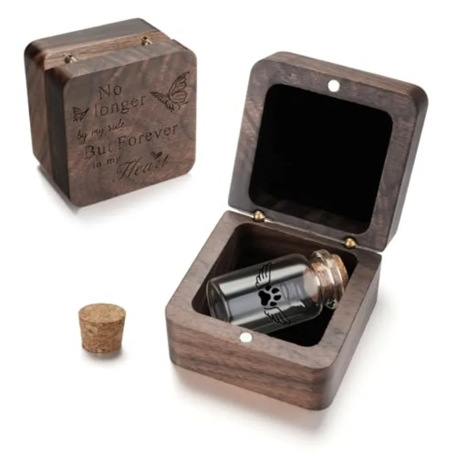 Small Pet Urn for Dogs Urns for Cats Wooden Box with Tiny Glass Urn for Pet Urn Keepsake Dog Ashes Keepsake Small Urns for Pet
Small Pet Urn for Dogs Urns for Cats Wooden Box with Tiny Glass Urn for Pet Urn Keepsake Dog Ashes Keepsake Small Urns for Pet