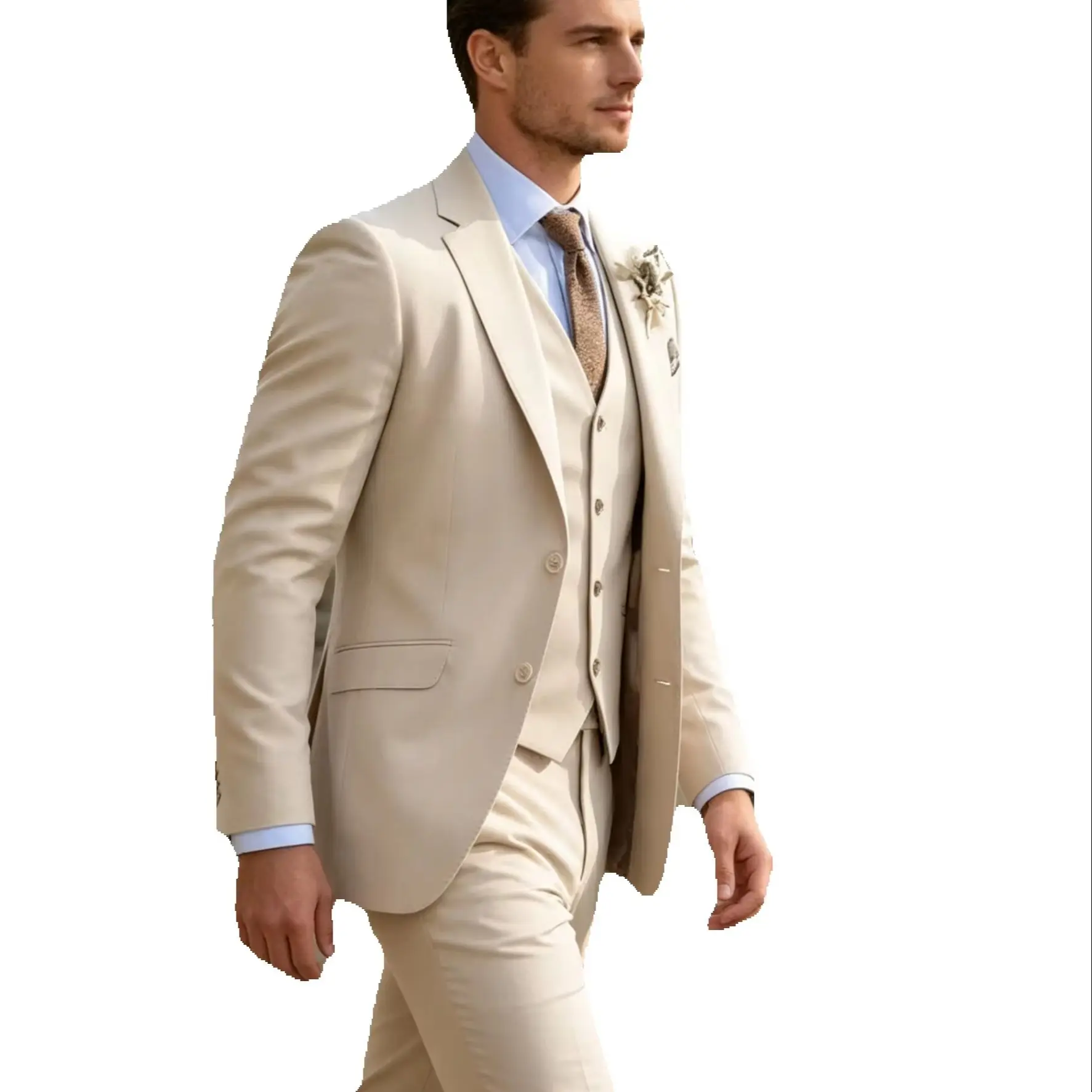Khaki Mens Suits Casual 3 Pieces Slim Fit Notch Lapel Blazer Formal Wedding Groom Wear Tuxedos for Party(Blazer+Pants+Vest)
Khaki Mens Suits Casual 3 Pieces Slim Fit Notch Lapel Blazer Formal Wedding Groom Wear Tuxedos for Party(Blazer+Pants+Vest)
