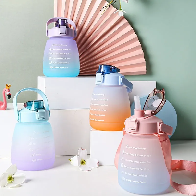 Travel Outdoor Cup 1.3L Water Bottle With Time Marker Girl Fitness Jugs Large Capacity Portable Mug Sports Gym Drinking Tumbler
Travel Outdoor Cup 1.3L Water Bottle With Time Marker Girl Fitness Jugs Large Capacity Portable Mug Sports Gym Drinking Tumbler