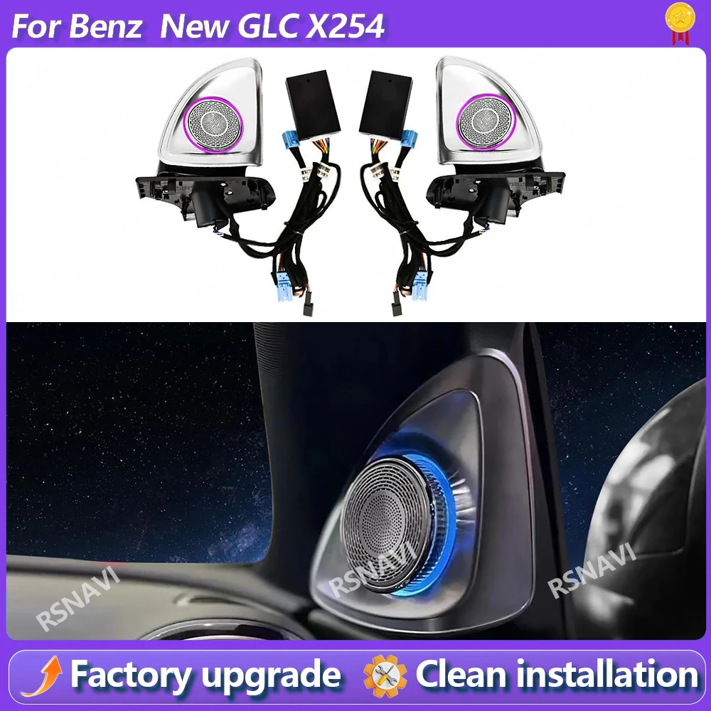 For Mercedes-Benz GLC X254 64 Colors 4D Rotating Tweeter Speaker Ambient Light 4D Speaker Decorative Light Precise Fit 2022+
For Mercedes-Benz GLC X254 64 Colors 4D Rotating Tweeter Speaker Ambient Light 4D Speaker Decorative Light Precise Fit 2022+