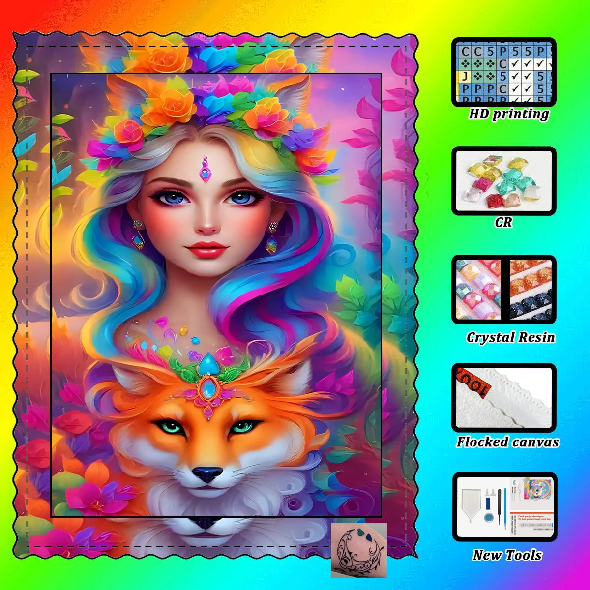 【Maff Padial DIAMOND ART】GFox and Girl Смола Алмаз AB Алмазный Кристалл Алмазная Фея Пыль Алмазная Картина
【Maff Padial DIAMOND ART】GFox and Girl Смола Алмаз AB Алмазный Кристалл Алмазная Фея Пыль Алмазная Картина