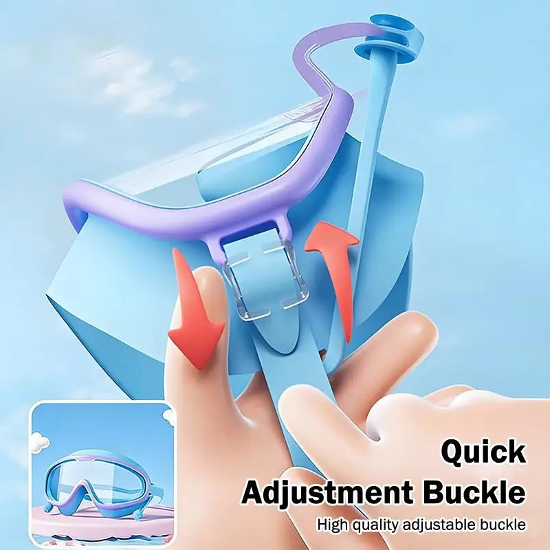 Children Swimming Goggles HD View Big Frame Leakproof Anti Fog for Boys Girls Summer Water
Children Swimming Goggles HD View Big Frame Leakproof Anti Fog for Boys Girls Summer Water
