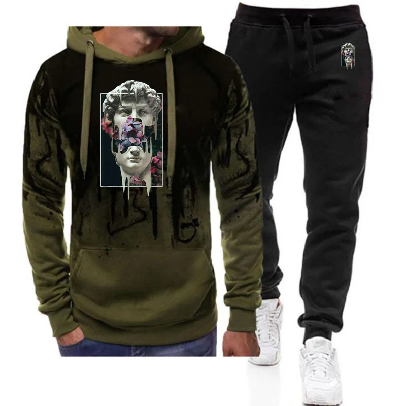 2025 Spring And Autumn Man's Sculpture And Flower Logo Print High Street Brand Sports Hoodies Premium Long Pants Suits
2025 Spring And Autumn Man's Sculpture And Flower Logo Print High Street Brand Sports Hoodies Premium Long Pants Suits