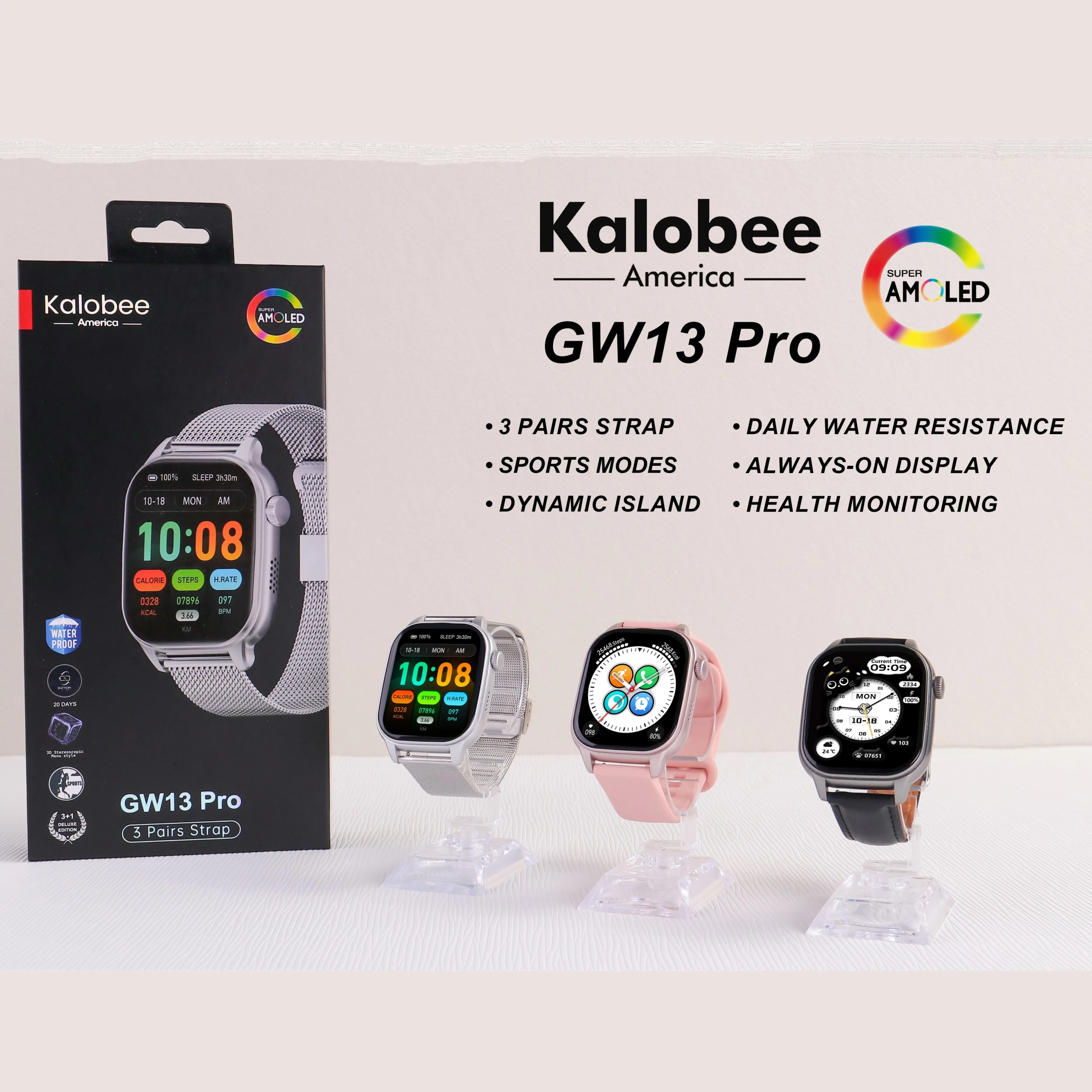Kalobee GW13 Pro - A stylish and minimalist 1.88-inch smartwatch with health monitoring capabilities and wireless charging, feat
Kalobee GW13 Pro - A stylish and minimalist 1.88-inch smartwatch with health monitoring capabilities and wireless charging, feat